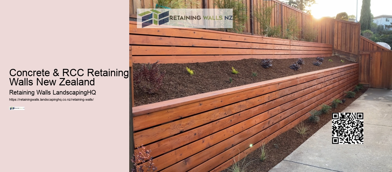 Concrete Railway Sleeper Retaining Wall